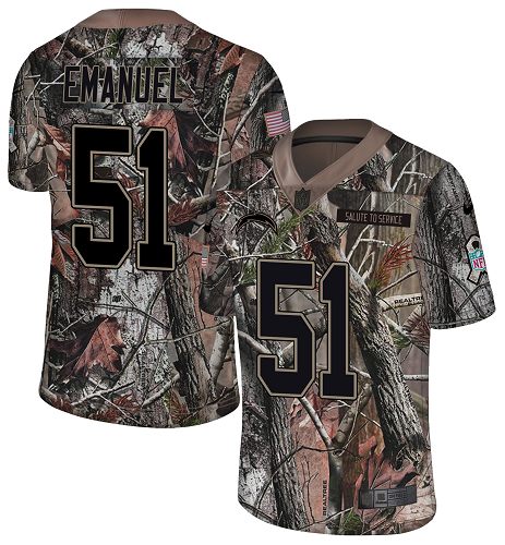 Nike Chargers #51 Kyle Emanuel Camo Men's Stitched NFL Limited Rush Realtree Jersey Nike Chargers #51 Kyle Emanuel Camo Men's Stitched NFL Limited Rush Realtree Jersey