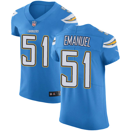 Nike Chargers #51 Kyle Emanuel Electric Blue Alternate Men's Stitched NFL Vapor Untouchable Elite Jersey Nike Chargers #51 Kyle Emanuel Electric Blue Alternate Men's Stitched NFL Vapor Untouchable Elite Jersey