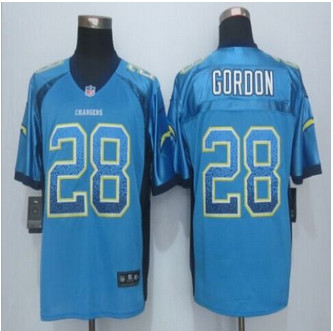 New San Diego Chrgers #28 Melvin Gordon Electric Blue Alternate Men's Stitched NFL Elite Drift Fashion Jersey New San Diego Chrgers #28 Melvin Gordon Electric Blue Alternate Men's Stitched NFL Elite Drift Fashion Jersey