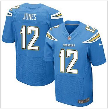 NEW San Diego Chrgers #12 Jacoby Jones Electric Blue Alternate Men's Stitched NFL New Elite Jersey NEW San Diego Chrgers #12 Jacoby Jones Electric Blue Alternate Men's Stitched NFL New Elite Jersey