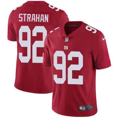 Nike Giants #92 Michael Strahan Red Alternate Men's Stitched NFL Vapor Untouchable Limited Jersey Nike Giants #92 Michael Strahan Red Alternate Men's Stitched NFL Vapor Untouchable Limited Jersey