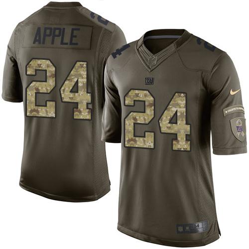 Nike Giants #24 Eli Apple Green Men's Stitched NFL Limited Salute to Service Jersey Nike Giants #24 Eli Apple Green Men's Stitched NFL Limited Salute to Service Jersey