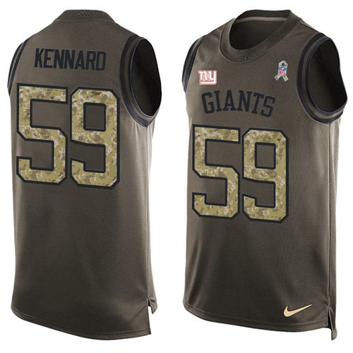 Nike Giants #59 Devon Kennard Green Men's Stitched NFL Limited Salute To Service Tank Top Jersey Nike Giants #59 Devon Kennard Green Men's Stitched NFL Limited Salute To Service Tank Top Jersey