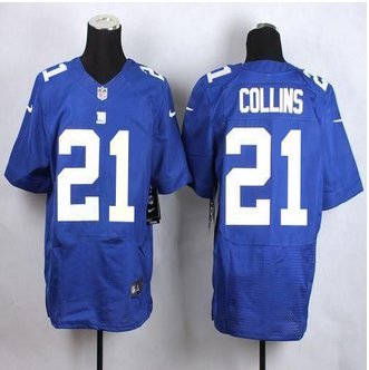 NEW New York Giants #21 Landon Collins Royal Blue Team Color Men's Stitched NFL Elite Jersey