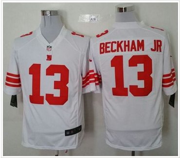 New New York Giants #13 Odell Beckham Jr White Men's Stitched NFL Game Jersey
