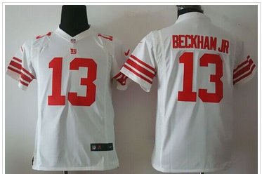 New New York Giants #13 Odell Beckham Jr White NFL Elite Jersey