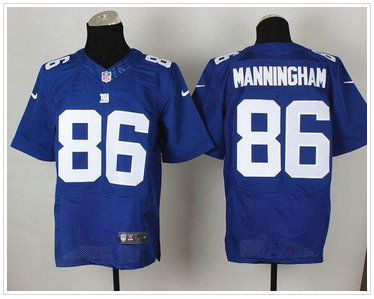 New York Giants #86 Mario Manningham Royal Blue Team Color NFL Elite Jersey