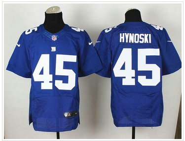 New York Giants #45 Henry Hynoski Royal Blue Team Color NFL Elite Jersey