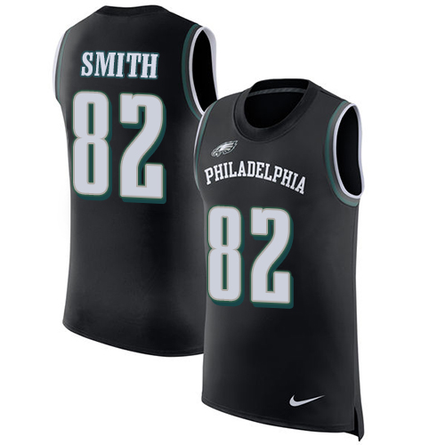 Nike Eagles #82 Torrey Smith Black Alternate Men's Stitched NFL Limited Rush Tank Top Jersey Nike Eagles #82 Torrey Smith Black Alternate Men's Stitched NFL Limited Rush Tank Top Jersey