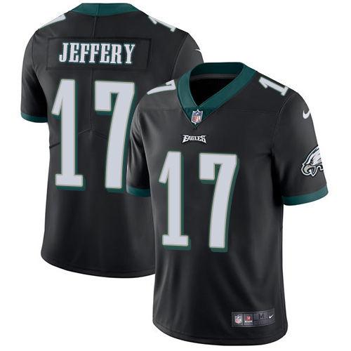 Nike Eagles #17 Alshon Jeffery Black Alternate Men's Stitched NFL Vapor Untouchable Limited Jersey Nike Eagles #17 Alshon Jeffery Black Alternate Men's Stitched NFL Vapor Untouchable Limited Jersey