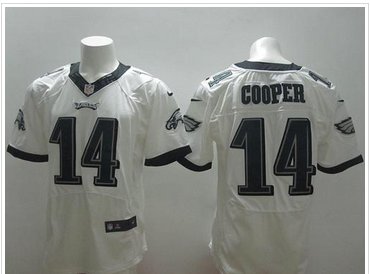 NEW Philadelphia Eagles #14 Riley Cooper White Men's Stitched NFL New Elite Jersey