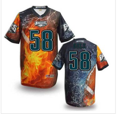 Philadelphia Eagles #58 COLE Men's Stitched NFL Elite Fanatical Version Jersey (5)