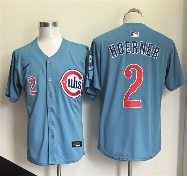 Men's Chicago Cubs #2 Alex Bregman Blue 2026 2nd Alternate Limited Stitched Baseball Jersey