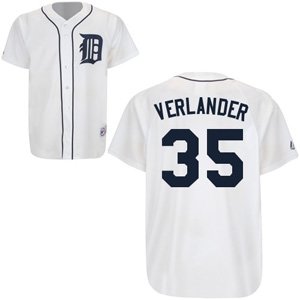 Detroit Tigers 35 J Verlander white Home