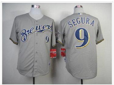 Milwaukee Brewers #9 Jean Segura Grey Cool Base Stitched Baseball Jersey