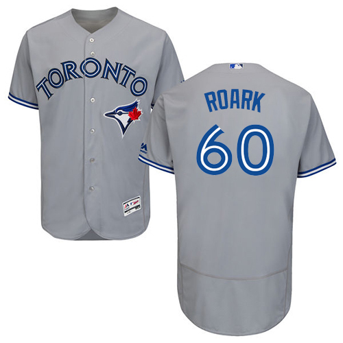 Blue Jays #60 Tanner Roark Grey Flexbase Authentic Collection Stitched MLB Jersey Blue Jays #60 Tanner Roark Grey Flexbase Authentic Collection Stitched MLB Jersey