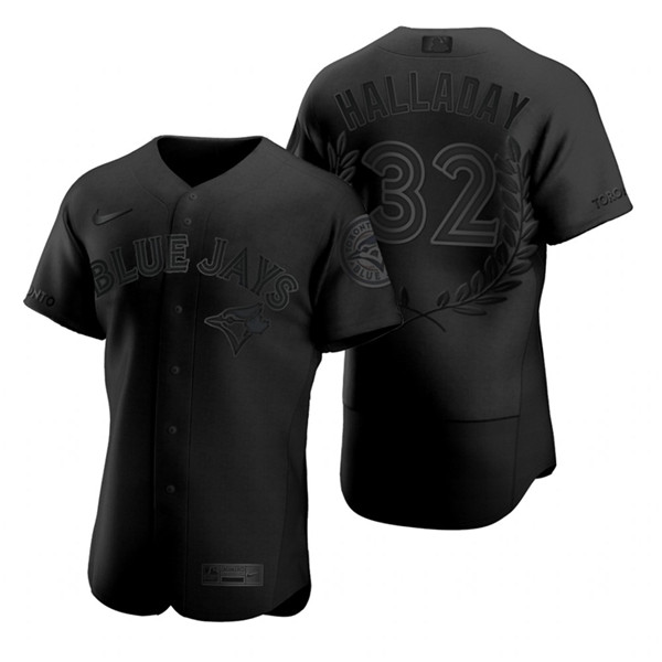 Blue Jays 32 Roy Halladay Black Nike Flexbase Fashion Jersey Blue Jays 32 Roy Halladay Black Nike Flexbase Fashion Jersey