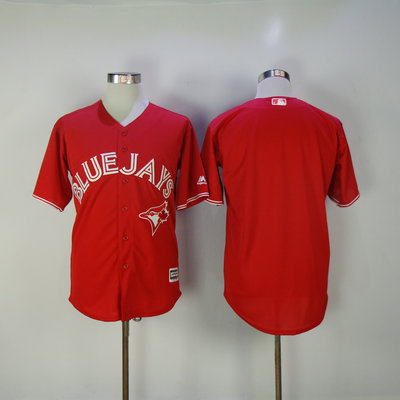 Men's Toronto Blue Jays Majestic Scarlet Fashion Canada Day Cool Base Authentic Team Jersey