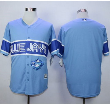 Toronto Blue Jays Blank Light Blue Exclusive New Cool Base Stitched MLB Jersey Toronto Blue Jays Blank Light Blue Exclusive New Cool Base Stitched MLB Jersey