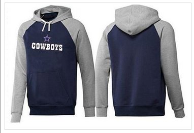 Dallas Cowboys Authentic Logo Pullover Hoodie Dark Blue & Grey