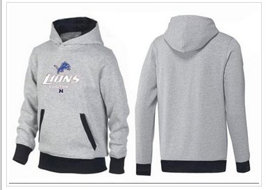Detroit Lions Critical Victory Pullover Hoodie Grey & Black