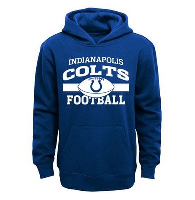 Indianapolis Colts Long Pass Pullover Hoodie Royal Blue