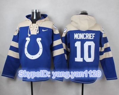 Nike Colts #10 Donte Moncrief Royal Blue Player Pullover NFL Hoodie Nike Colts #10 Donte Moncrief Royal Blue Player Pullover NFL Hoodie