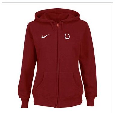 Women's NEW Indianapolis Colts Ladies Tailgater Full Zip Hoodie Red