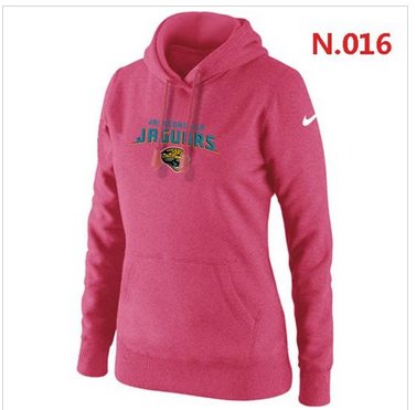 Women's NEW Jacksonville Jaguars Heart & Soul Pullover Hoodie Pink