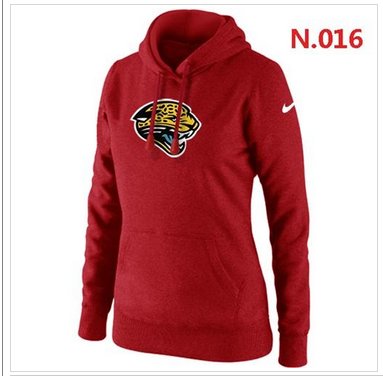 Women's Jacksonville Jaguars Logo Pullover Hoodie Red