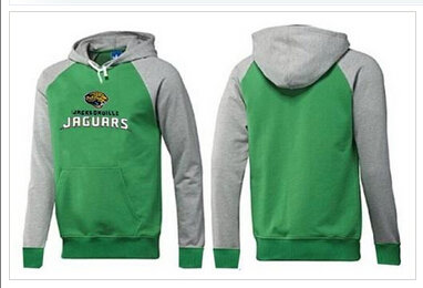 Jacksonville Jaguars Authentic Logo Pullover Hoodie Green & Grey