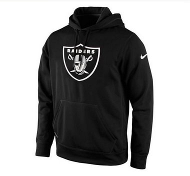 Men's Oakland Raiders Nike Black KO Logo Essential Hoodie Men's Oakland Raiders Nike Black KO Logo Essential Hoodie
