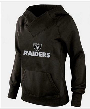 Women's Oakland Raiders Authentic Pullover Hoodie Black
