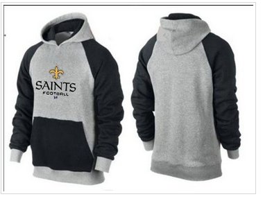New Orleans Saints Critical Victory Pullover Hoodie Grey & Blue