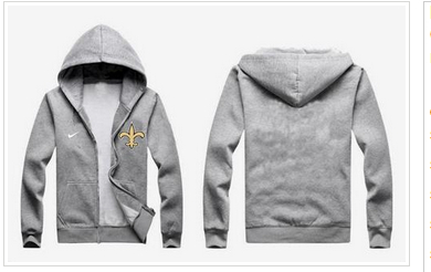 New New Orleans Saints Authentic Logo Hoodie Grey