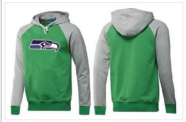 Seattle Seahawks Logo Pullover Hoodie Green & Grey