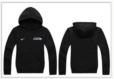 New Seattle Seahawks Authentic Logo Hoodie Black