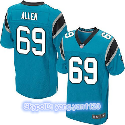 Nike Panthers #69 Jared Allen Blue Alternate Men's Stitched NFL Elite Jersey