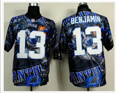 NEW Carolina Panthers #13 Kelvin Benjamin Team Color NFL Elite Fanatical Version Jersey
