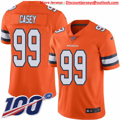 Nike Broncos #99 Jurrell Casey Orange Men's Stitched NFL Limited Rush 100th Season Jersey Nike Broncos #99 Jurrell Casey Orange Men's Stitched NFL Limited Rush 100th Season Jersey