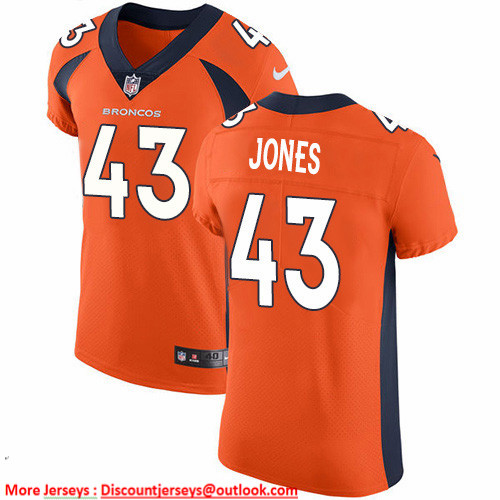 Nike Broncos #43 Joe Jones Orange Team Color Men's Stitched NFL Vapor Untouchable Elite Jersey