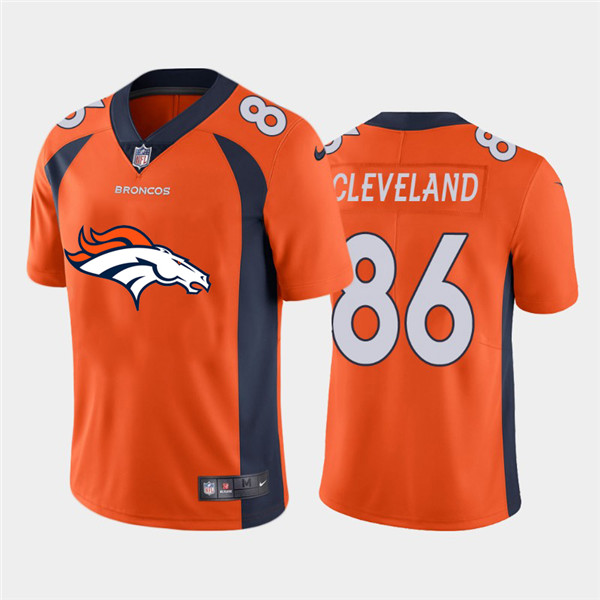 Nike Broncos 86 Tyrie Cleveland Orange Team Big Logo Vapor Untouchable Limited Jersey Nike Broncos 86 Tyrie Cleveland Orange Team Big Logo Vapor Untouchable Limited Jersey