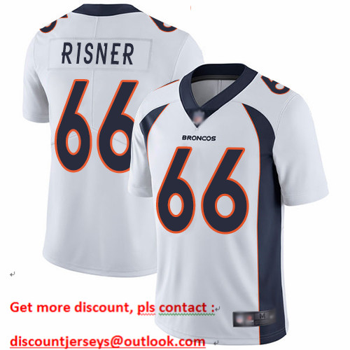 Broncos #66 Dalton Risner White Men's Stitched Football Vapor Untouchable Limited Jersey