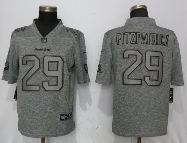 Nike Dolphins #29 Minkah Fitzpatrick Gray Gridiron Gray Vapor Untouchable Limited Jersey