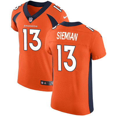 Nike Broncos #13 Trevor Siemian Orange Team Color Men's Stitched NFL Vapor Untouchable Elite Jersey Nike Broncos #13 Trevor Siemian Orange Team Color Men's Stitched NFL Vapor Untouchable Elite Jersey