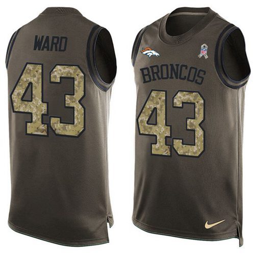 Nike Broncos #43 T.J. Ward Green Men's Stitched NFL Limited Salute To Service Tank Top Jersey Nike Broncos #43 T.J. Ward Green Men's Stitched NFL Limited Salute To Service Tank Top Jersey