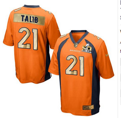 Nike Broncos #21 Aqib Talib Orange Team Color Men's Stitched NFL Game Super Bowl 50 Collection Jersey Nike Broncos #21 Aqib Talib Orange Team Color Men's Stitched NFL Game Super Bowl 50 Collection Jersey