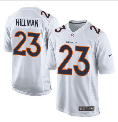 Nike Broncos #23 Ronnie Hillman White Men's Stitched NFL Game Event Jersey Nike Broncos #23 Ronnie Hillman White Men's Stitched NFL Game Event Jersey