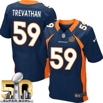 Nike Broncos #59 Danny Trevathan Navy Blue Alternate Super Bowl 50 Men's Stitched NFL New Elite Jersey