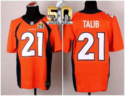 Nike Broncos #21 Aqib Talib Orange Team Color Super Bowl 50 Men's Stitched NFL New Elite Jersey Nike Broncos #21 Aqib Talib Orange Team Color Super Bowl 50 Men's Stitched NFL New Elite Jersey